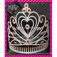 New design wholesale, Pink heart wholesale rhinestone crown